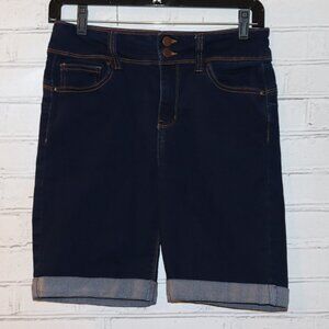 🔵 Fashion Nova Stretchy Jean Shorts · Women’s Medium · Dark Wash